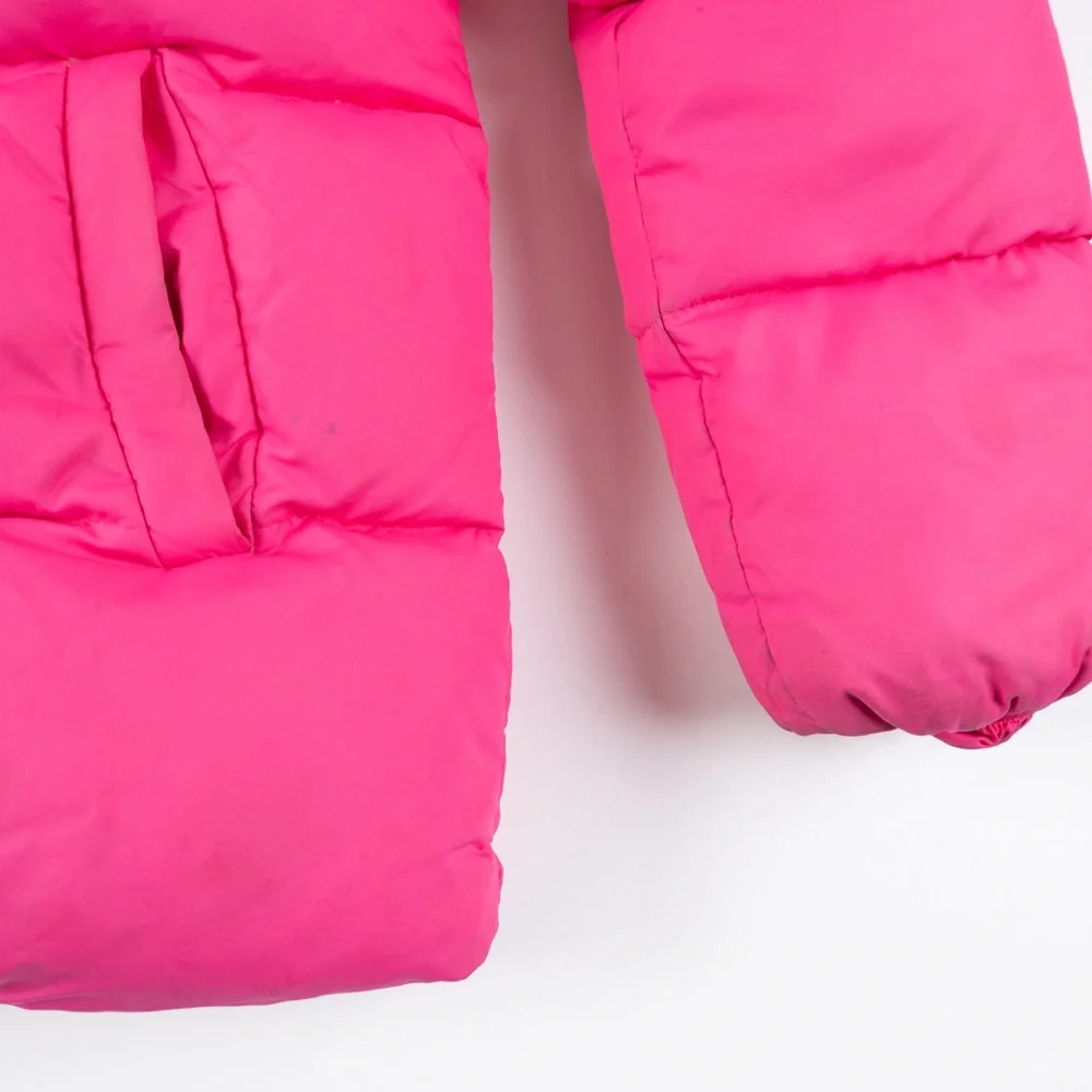 KATE SPADE X Gap Kids girl's neon hot pink puffer jacket size XXL
